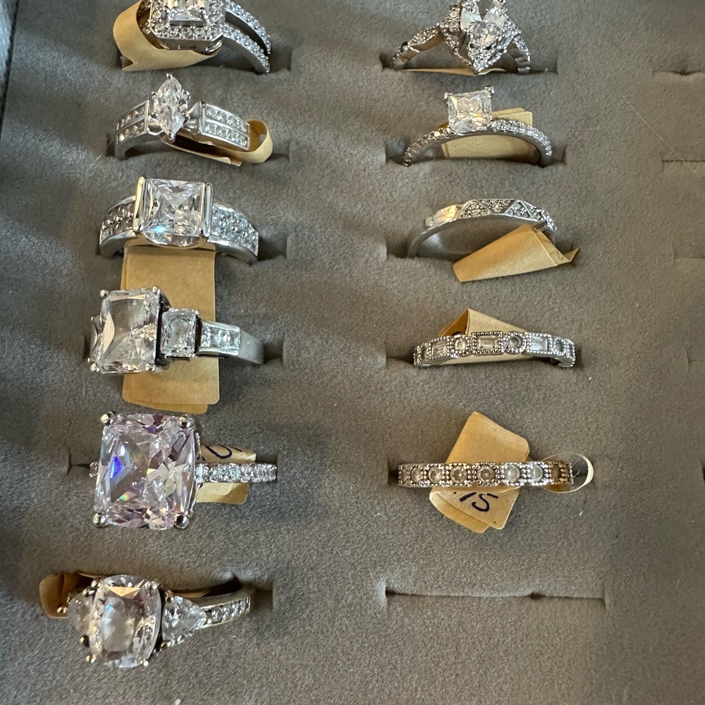 Sterling Silver ring lot of 11